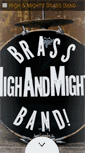 Mobile Screenshot of highandmightybrassband.com