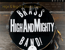 Tablet Screenshot of highandmightybrassband.com